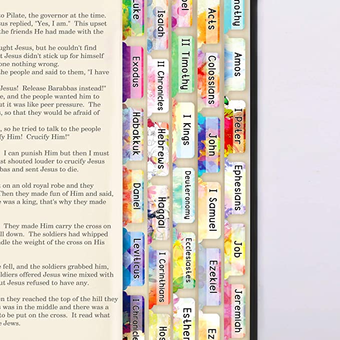 Photo 1 of 4PC LOT
204 Pcs Bible Tab132 Colorful Floral Tabs Laminated72 Blank Tabs Bible Journaling Supplies Bible Tabs Old and New Testament Bible Tabs for Journaling Bible Bible Book Tabs Bible Tabs for Women
4PK 816 PCS