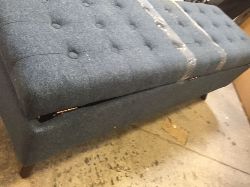 Photo 3 of Arthur Tufted Storage Bench  Project 62 BLUE
