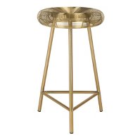 Photo 1 of Addison Wire Weaved Contemporary Counter Height Barstool Gold  Safavieh