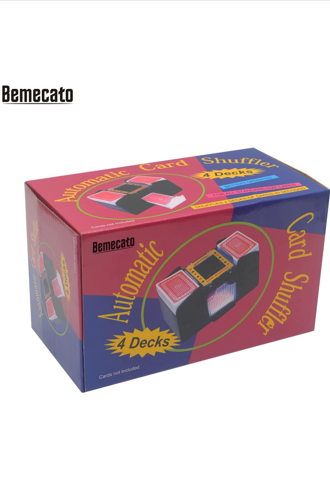 Photo 7 of Bemecato Card Shuffler 124 Deck Automatic Electric Casino Shuffler Machine for Playing Card UNO