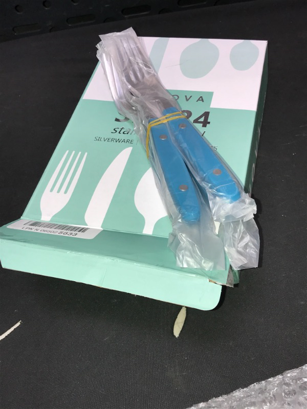 Photo 1 of ANNOVA Silverware Set 24 Pieces Stainless Steel Cutlery Color Handle