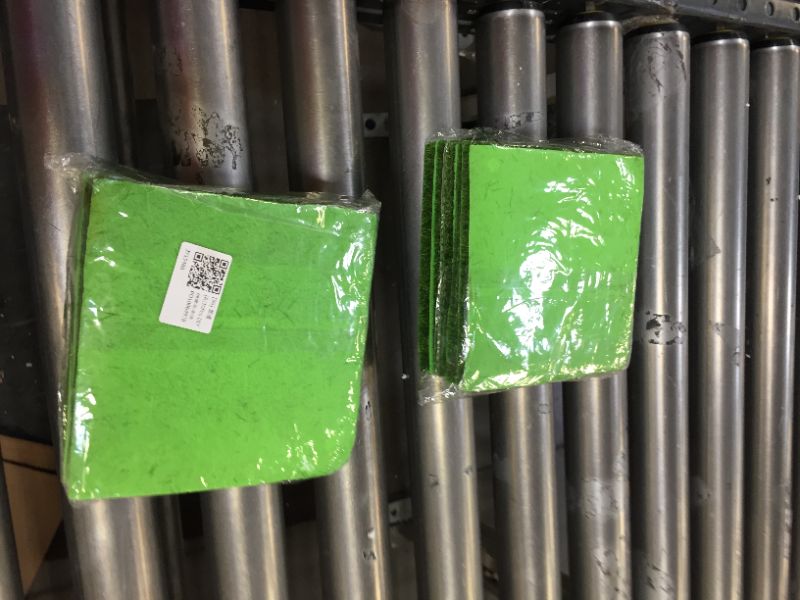 Photo 1 of 10PC GREEN GRASS SQUARES
