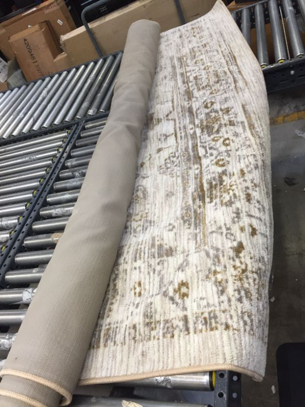 Photo 3 of Threshold Vintage Distressed Area Rug Tan
7 x 10 ft