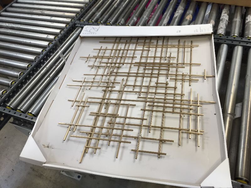 Photo 1 of 36x30 MidCentury Metal Wall Dcor Gold  Project 62
