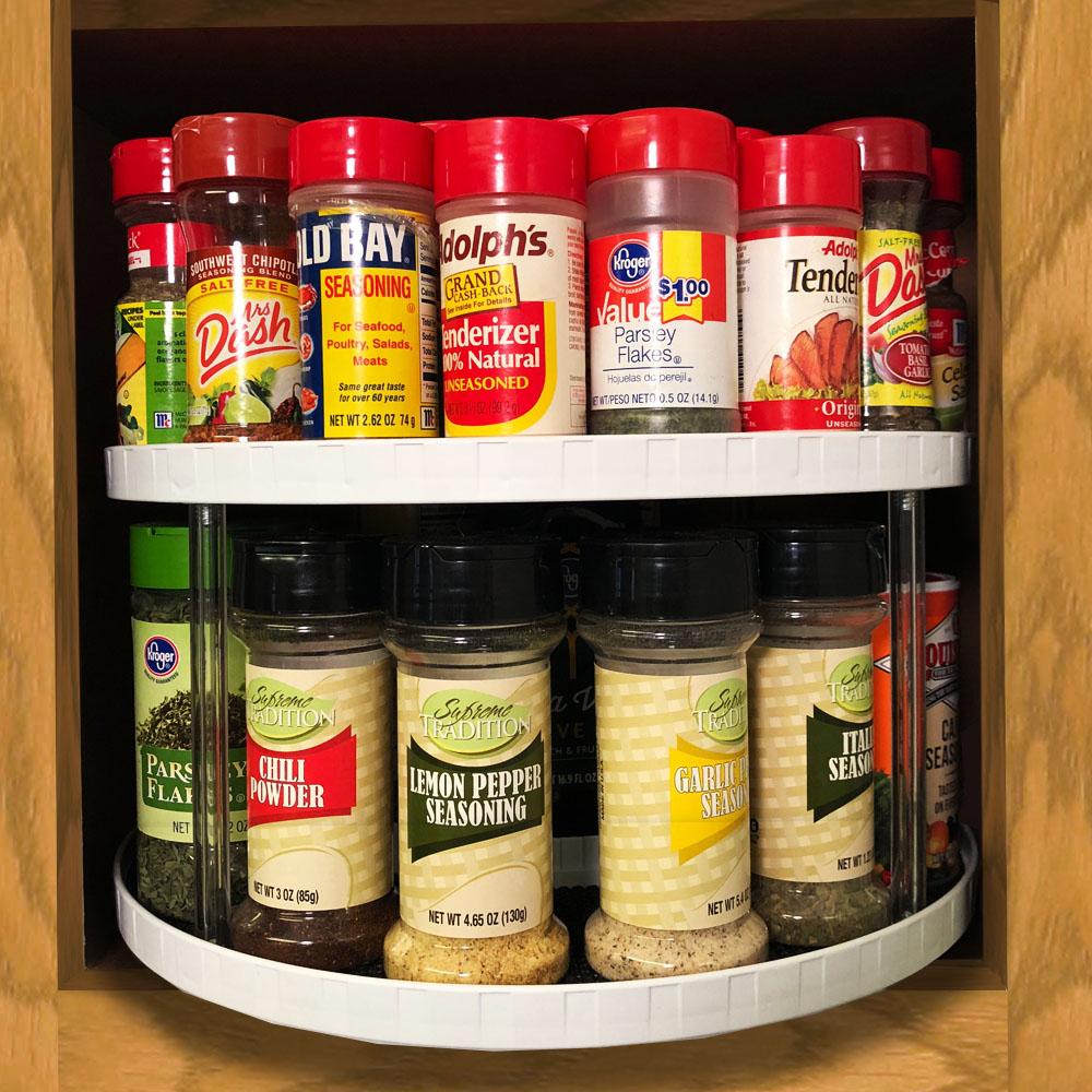Photo 1 of 2 tier spice rack organizer for cabinet