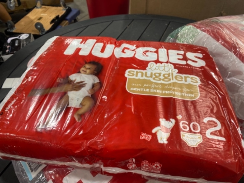 Photo 1 of Huggies Little Snugglers Diapers Size 2 60Count Pack of 2