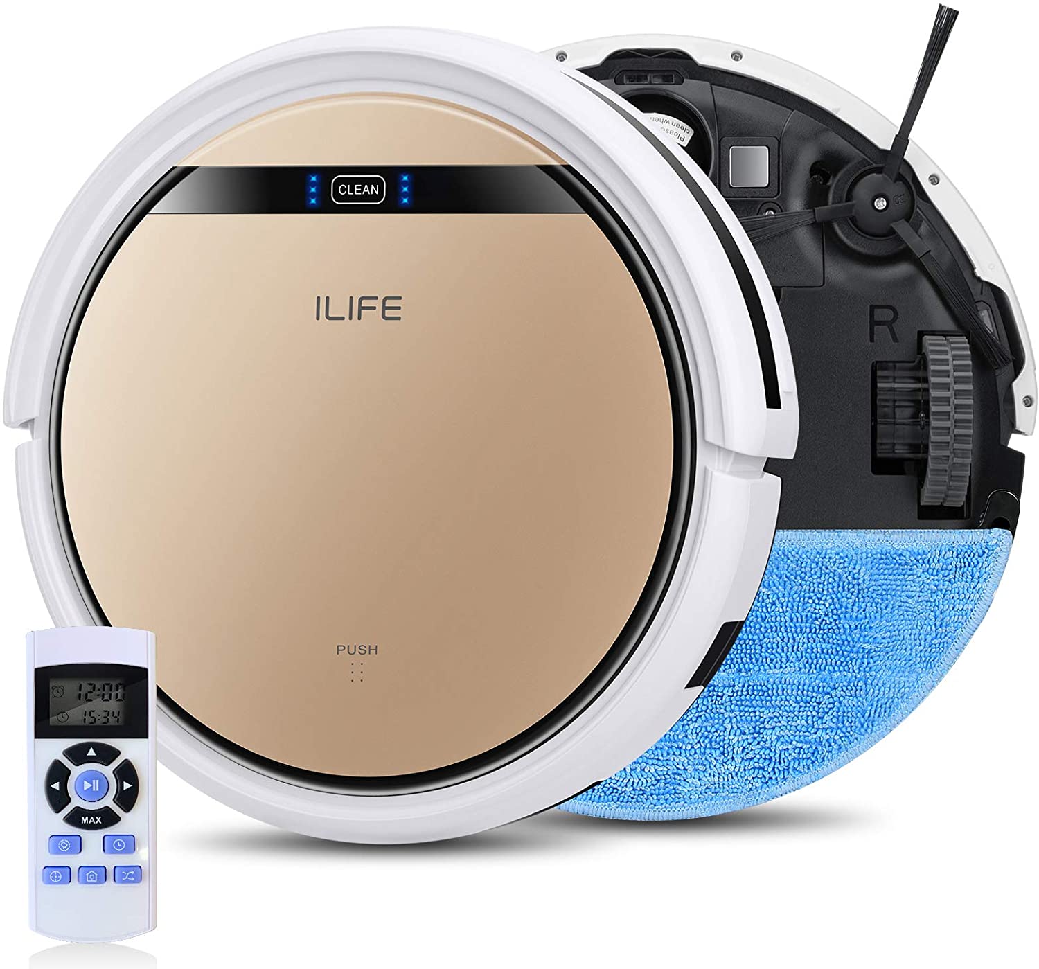 Photo 1 of ILIFE V5s Pro 2 2in1 Robot Vacuum and Mop Combo Slim Automatic SelfCharging Robotic Vacuum Daily Schedule Zigzag Cleaning Path Ideal for Pet Hair Hard Floor and Low Pile Carpet