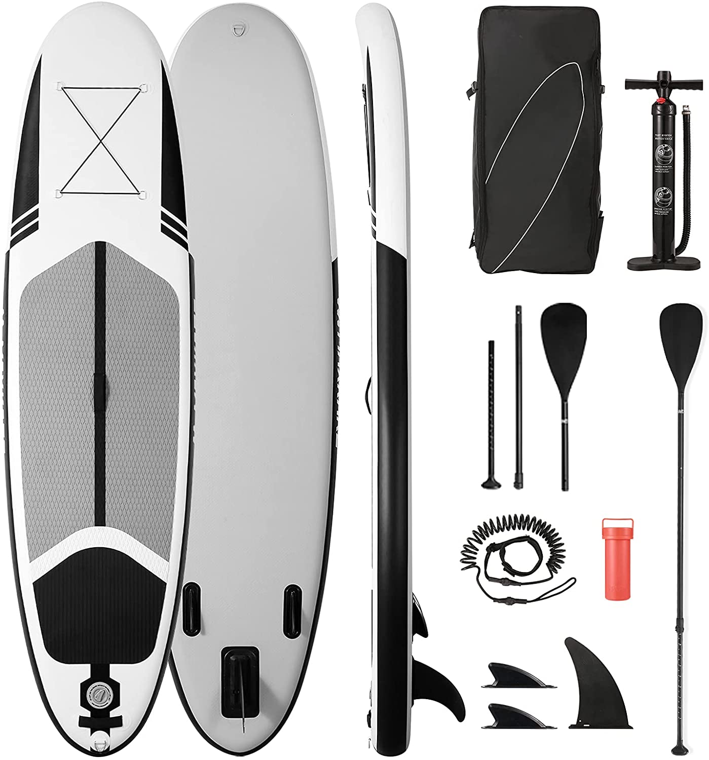 Photo 1 of Stand Up Paddle Board 10306 Inflatable SUP with Premium Paddleboard  BiDirectional Pump  Backpack Portable for Youth Adult