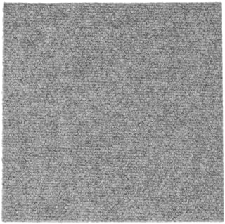 Photo 1 of 2 PackageSelf Adhesive Carpet Tile Easy to Peel and Stick Carpet Floor Tile  Each Package is 12 Tiles12 sq Ft 6 Dark Gray and 6 Light Gray