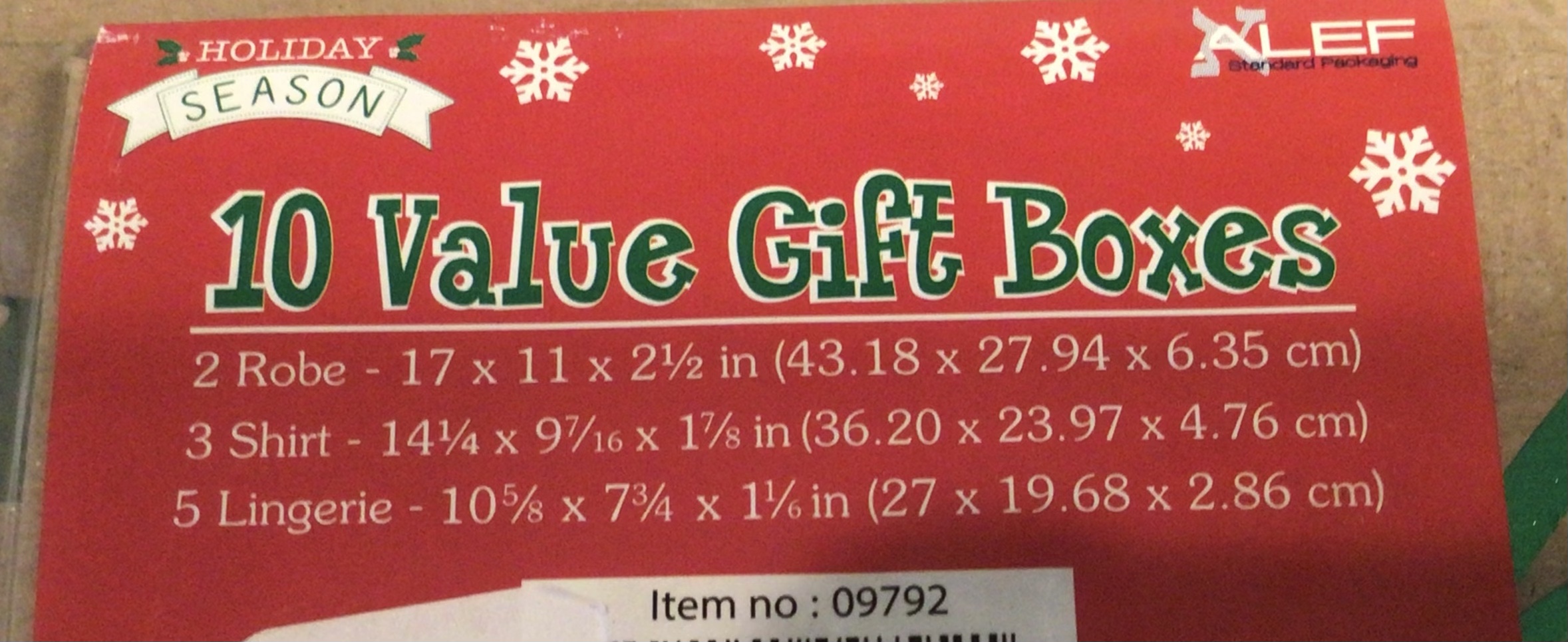 Photo 1 of 3 Packages Foil Kraft Gift Boxes Christmas Value Pack 10 pack each Package 30 Boxes total