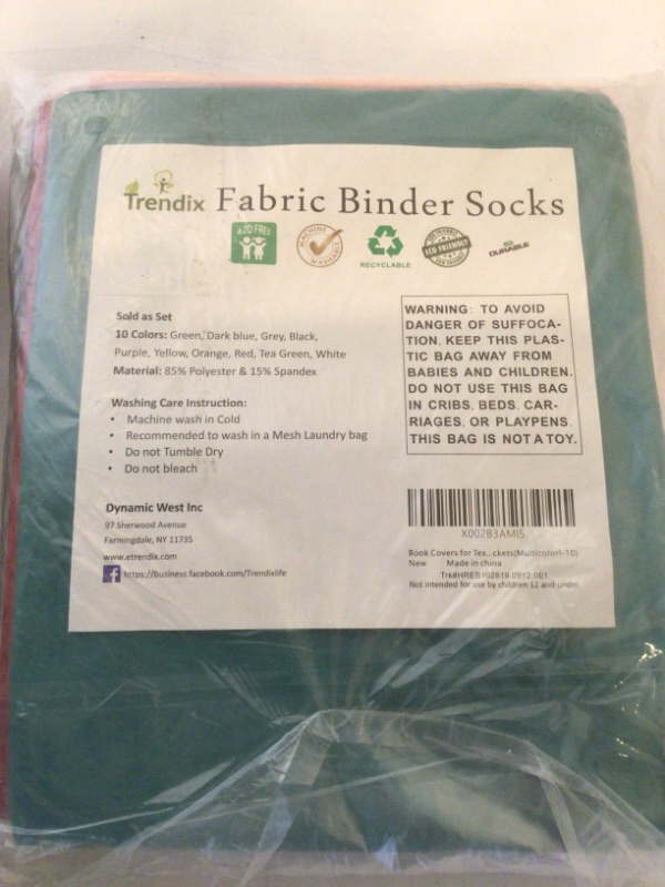 Photo 1 of 3 Packages Fabric Binder Socks