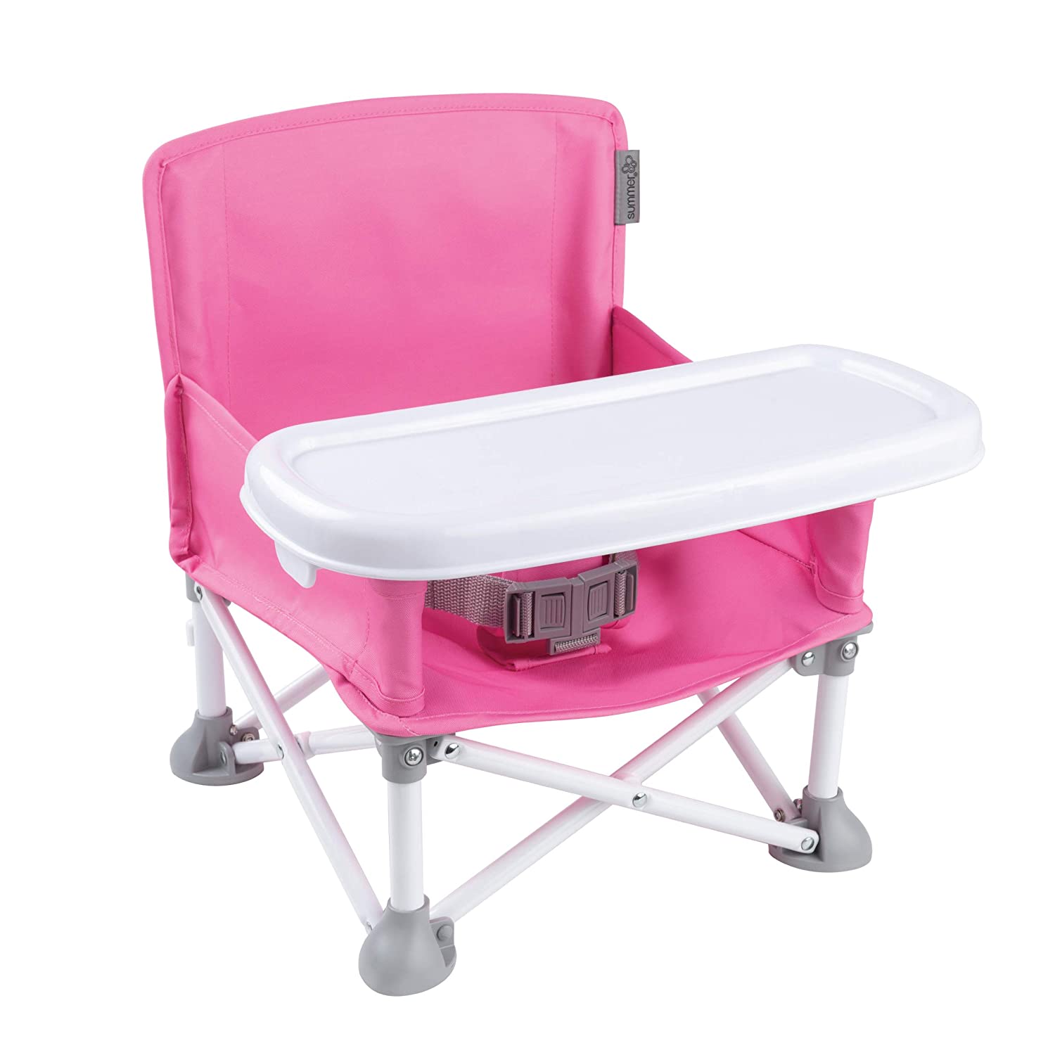 Photo 1 of Summer Pop n Sit Portable Booster Chair Pink  Booster Seat for IndoorOutdoor Use  Fast Easy and Compact Fold