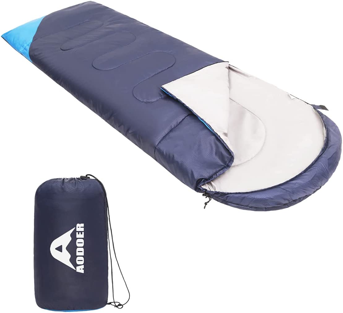 Photo 1 of AODOER Sleeping Bag  Sleeping Bag for Adults with Compression Sake  3 Season Waterproof Camping Sleeping Bags  Portable and Lightweight  Backpack Sleeping Bag