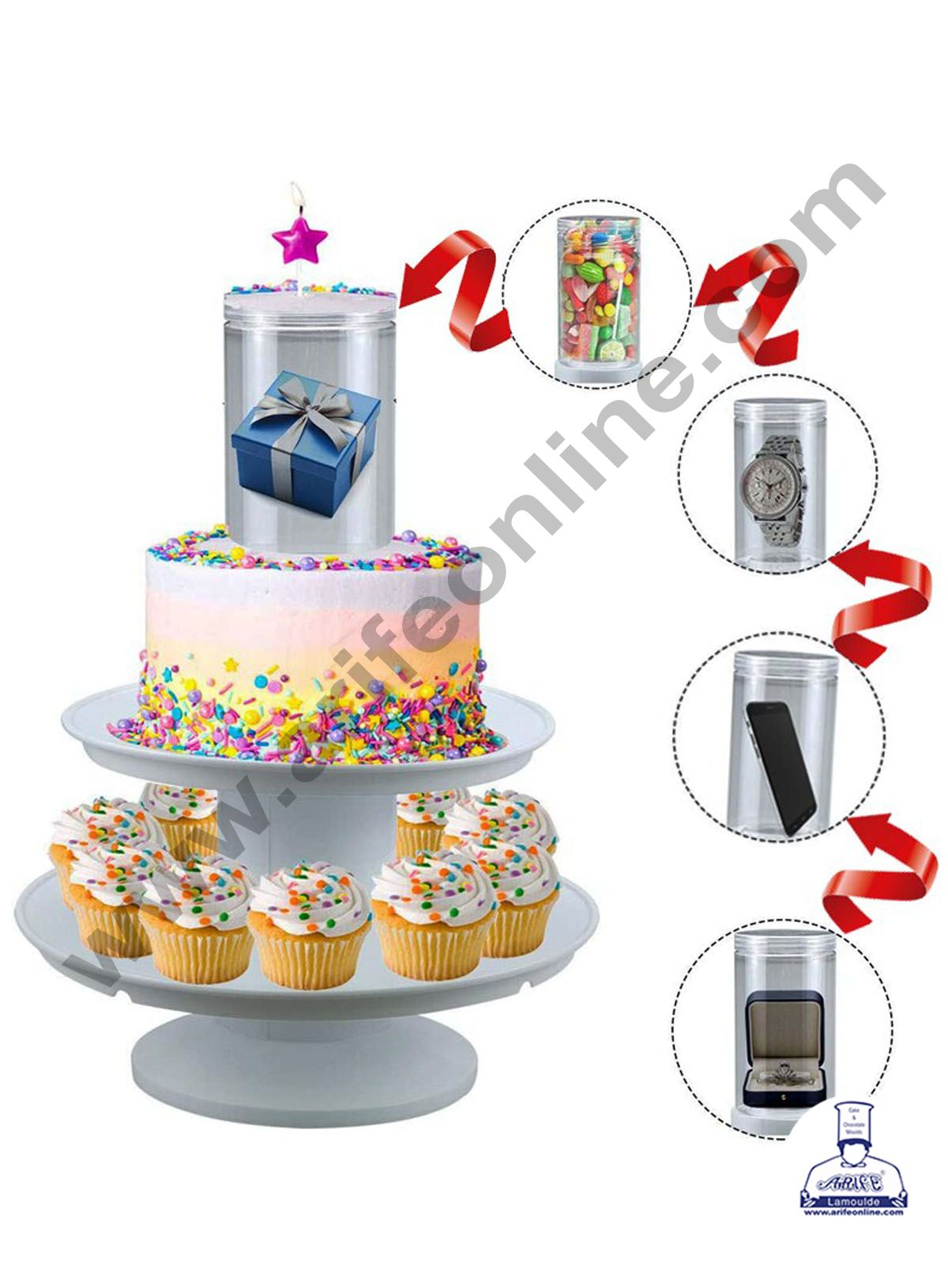 Photo 1 of 2 PACK Pen Pen Table  Surprise 2Tier Cake Table 2pk Similar to first photo NOT EXACT