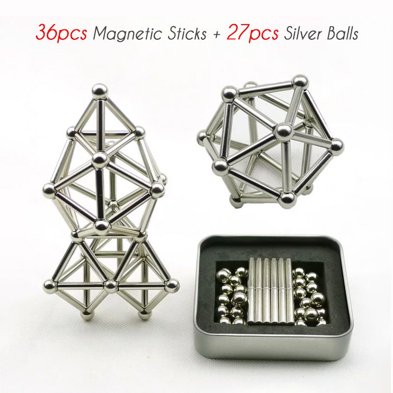 Photo 1 of 20  magnetic sticks and balls---- Magnet Constructor Toys For Children Adults Stress Relief Toys