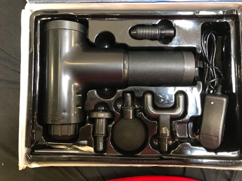 Photo 1 of 6 Speeds Massage Gun Cordless Handheld Deep Tissue Muscle Massager Chargeable Percussion Device Super Quiet