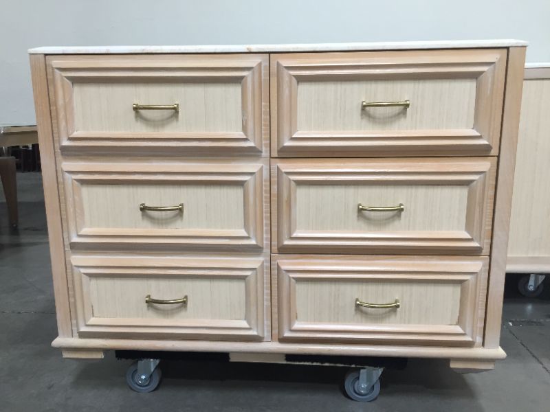 Photo 2 of 4 DRAWER WOODEN MINI BAR CREDENZA H33 INCH W47 INCH L25 INCH DRESSER ONLY