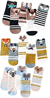 Photo 1 of 15 Pairs Toddler Kids Cute Animal Fun Novelty Cotton Crew Socks Gifts for Little Girls Boys
