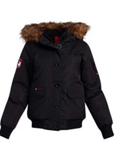 Photo 1 of CANADA WEATHER GEAR Womens Winter Coat  Bomber Parka Jacket with Natural Fur Trimmed Hood SIZE 2XL