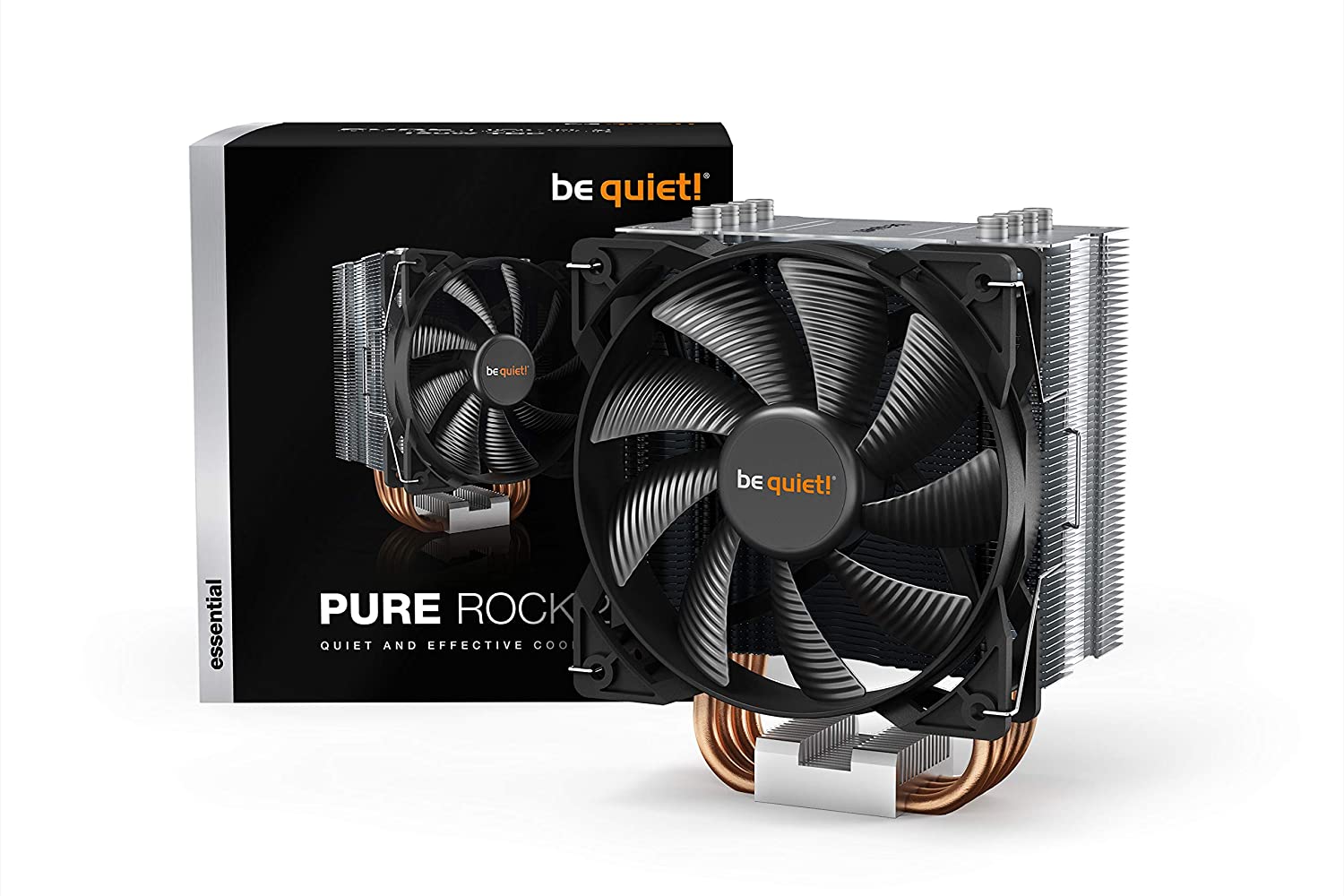 Photo 1 of be quiet Pure Rock 2 BK006 150W TDP CPU cooler brushed aluminum HDT technology