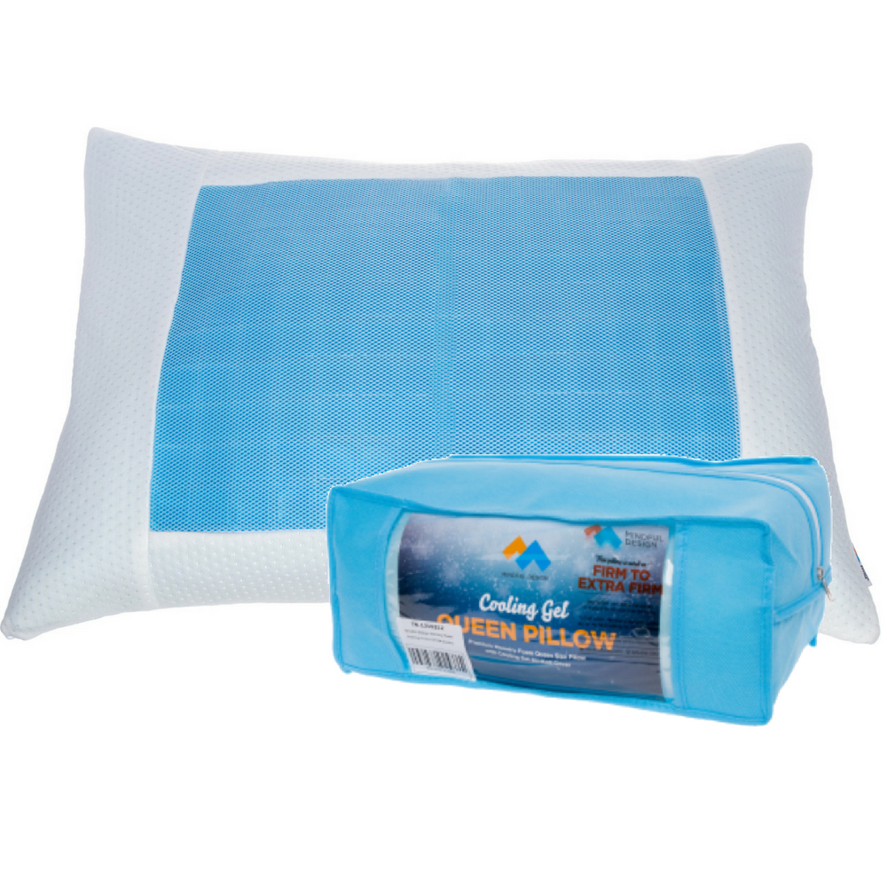 Photo 1 of Mindful Design Shredded Memory Foam Pillow Extra Firm w Cooling Gel QUEEN