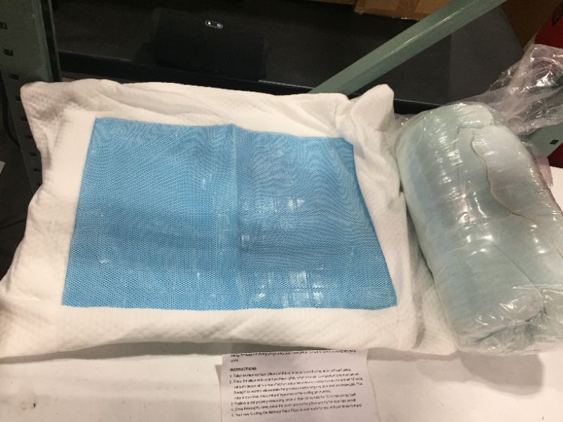 Photo 2 of Mindful Design Shredded Memory Foam Pillow Extra Firm w Cooling Gel QUEEN