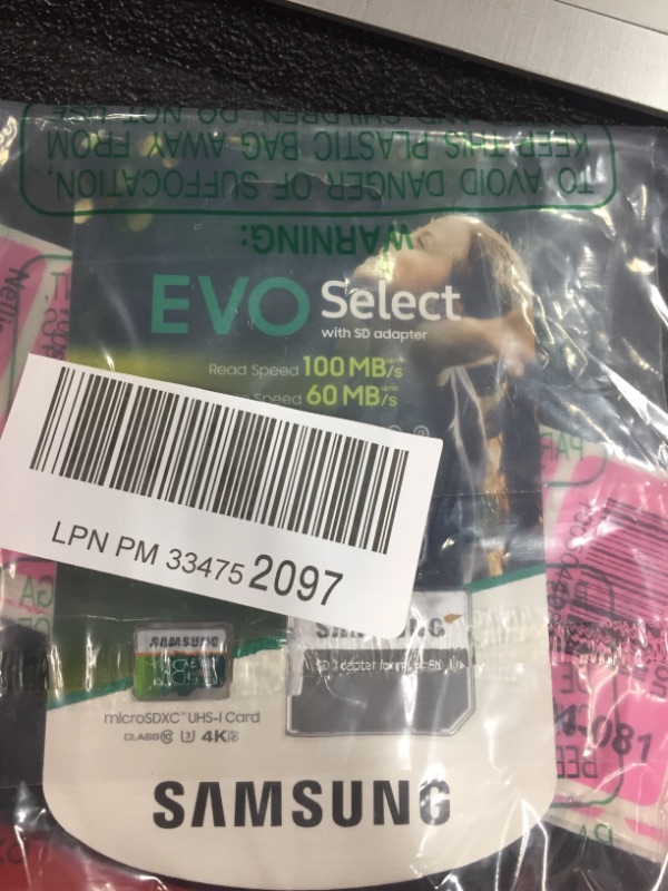 Photo 2 of Samsung Evo Select 128GB microSDXC UHSI U3 100MBs Full HD  4K UHD Memory Card with Adapter MBME128HA