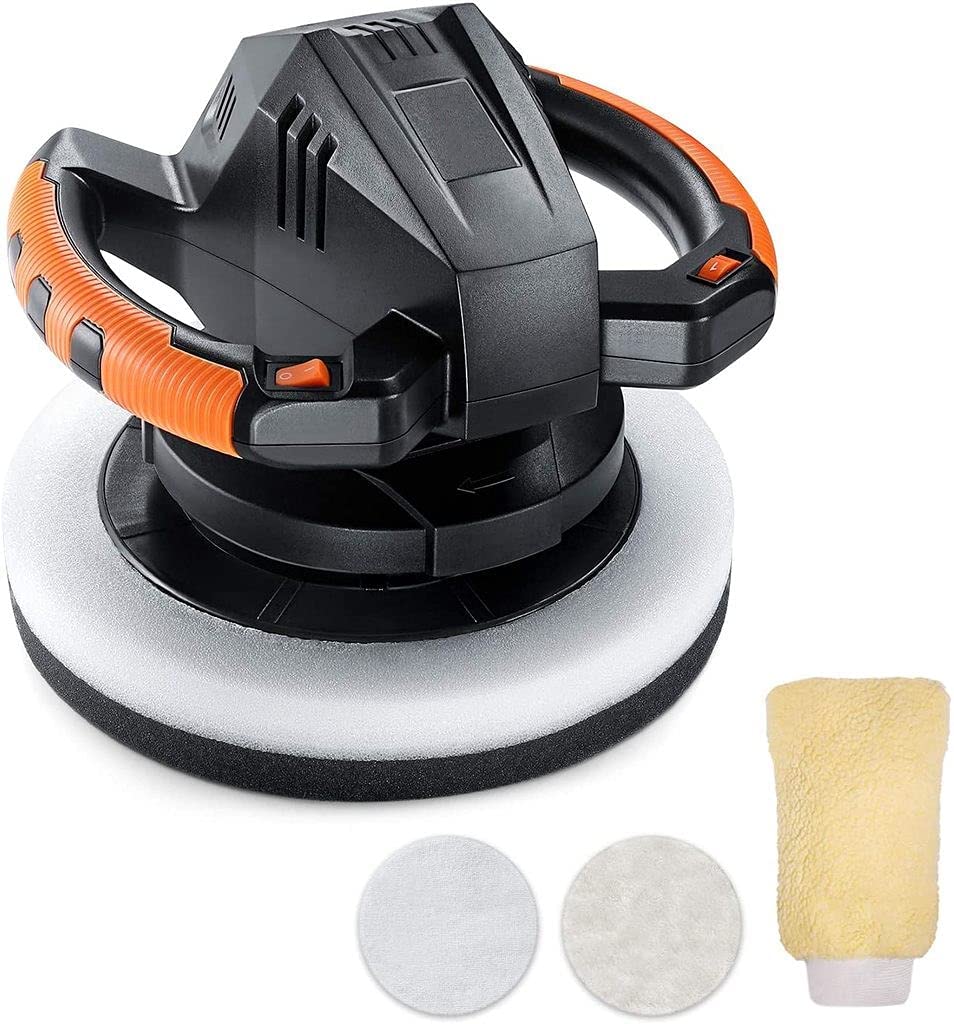 Photo 1 of Waxer Polisher 11Amp 10Inch Dual Action Random Orbital Car Buffer Polisher Waxer 10Ft Power Cord Variable Speed With Polisher Pad Bonnets and Gloves Ideal for Car Waxing  TCP01A