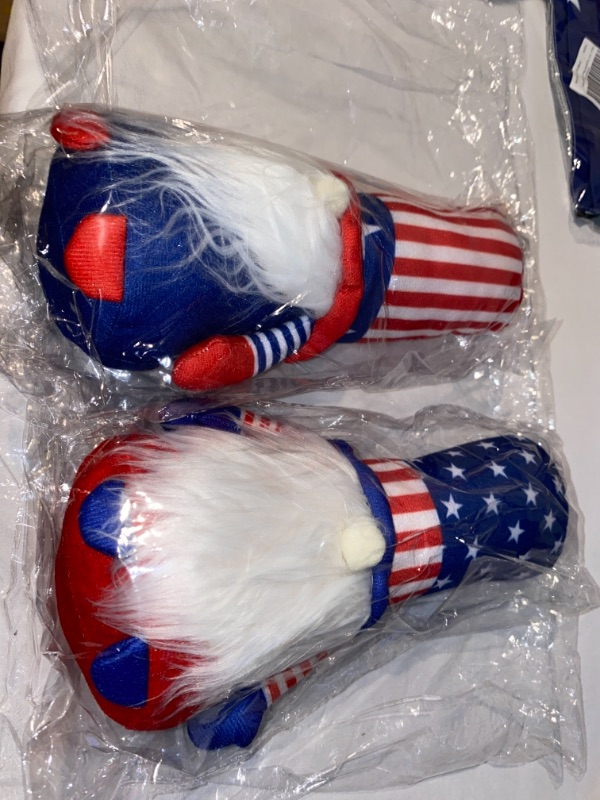 Photo 1 of Abaodam 2Pcs American Independence Day Gnomes Gonk Ornaments 4th of July Patriot Ornament Dolls US Independence Day Patriot Party Decorations Gift