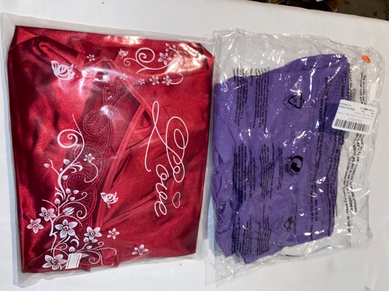 Photo 1 of 2PC LOT FACTORY PACKAGING
Cuihur Womens Summer Cute Short Sleeve Crew Neck Crop Top Slim Fit Ribbed Knit T Shirt Workout Basic Tee Tops SIZE XS

Amosfun Women Lace Nightgown Lingerie Chinese Traditional Dudou Embroidery Lingerie for Women Ladies ONE SIZE