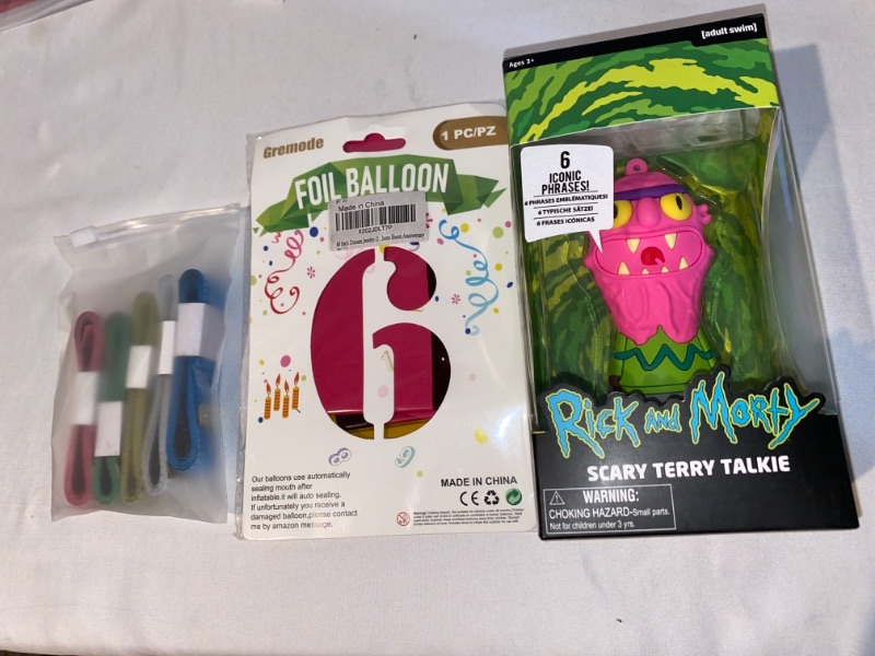 Photo 1 of 3PC LOT
Wow Stuff Collection Rick and Morty Talkie

40 Inch Donuts Jumbo Digital Number 6 Balloons Huge Giant Balloons Foil Mylar Balloons for Birthday PartyWeddingBridal Shower Engagement Photo ShootAnniversary

Yansanido Soft Tape Measure 5 Pack 60Inch 