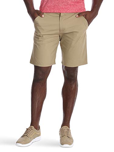 Photo 1 of Wrangler Authentics Mens Performance Comfort Waist Flex Flat Front Short Dark Khaki 36