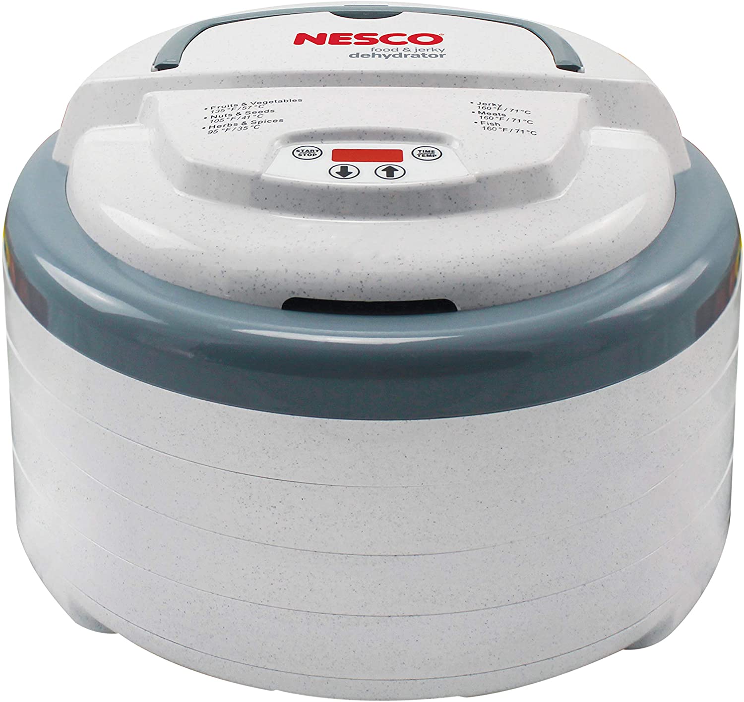 Photo 1 of NESCO FD79 Snackmaster Pro Digital Food Dehydrator for Snacks Fruit Beef Jerky Meat Vegetables  Herbs Gray 4 Trays