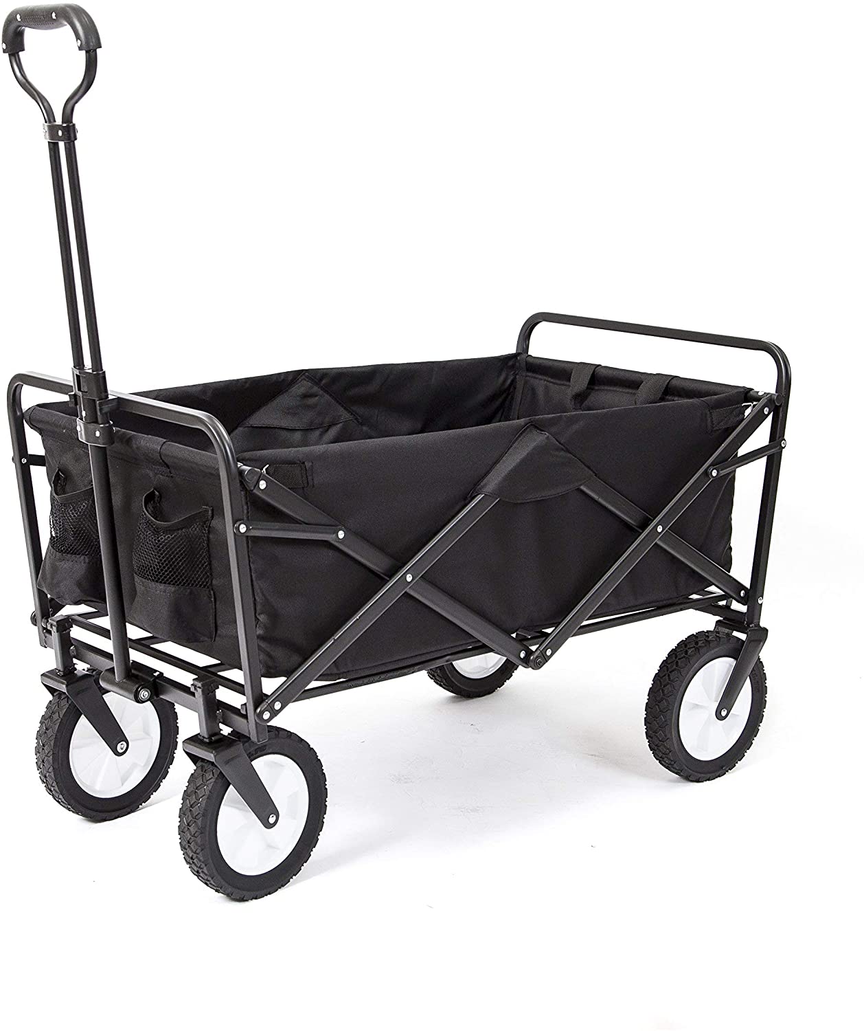 Photo 1 of Mac Sports Collapsible Folding Outdoor Utility Wagon Black