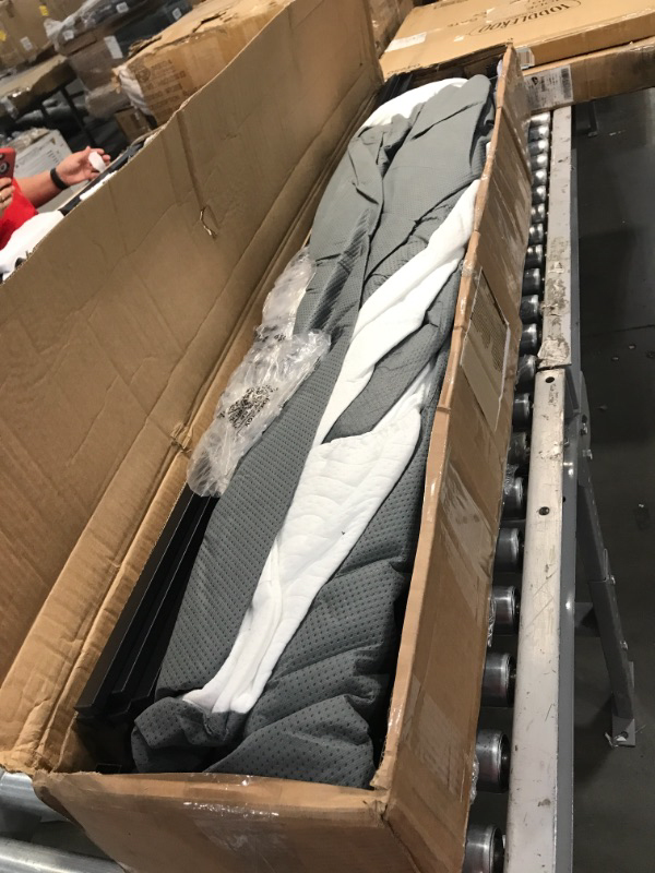 Photo 1 of AmazonBasics Mattress Foundation  Smart Box Spring for Queen Size Bed ToolFree Easy Assembly  5Inch Queen
MINOR CUT DAMAGE TO COVER