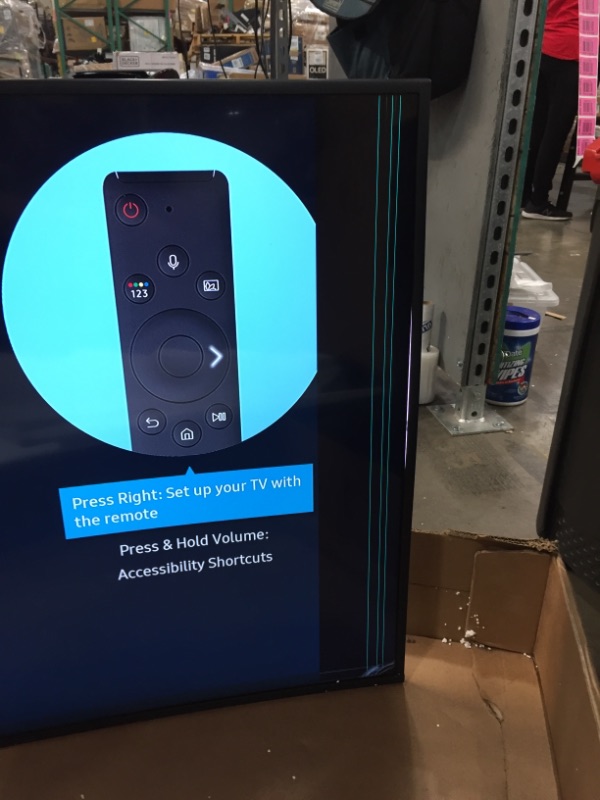 Photo 1 of SAMSUNG 55inch Class Curved UHD TU8300 Series  4K UHD HDR Smart TV With Alexa Builtin UN55TU8300FXZA 2020 Model CRACKED SCREEN PARTS ONLY OR NEEDS REPAIR