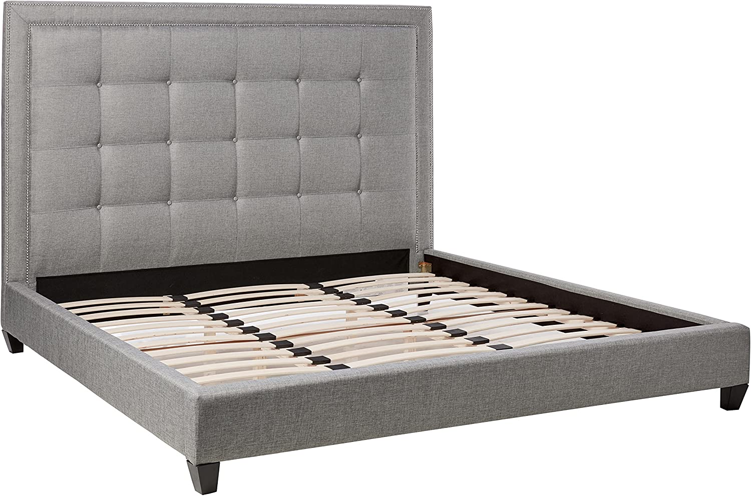 Photo 1 of Baxton Studio Hirst Platform Bed King Grey INCOMPLETE