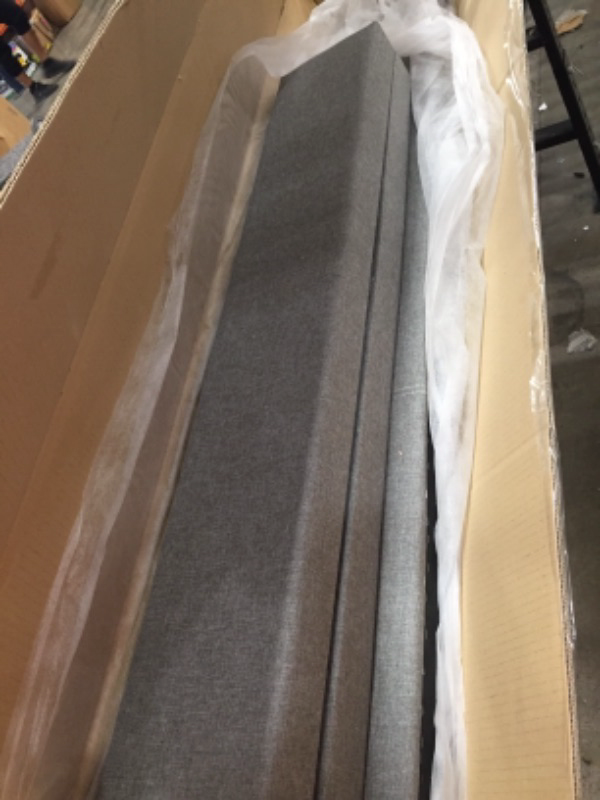 Photo 1 of Baxton Studio Hirst Platform Bed King Grey INCOMPLETE