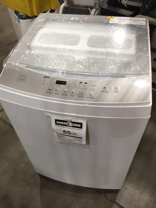 Photo 2 of 20 in 30 cu ft Portable Top Load Washing Machine in White