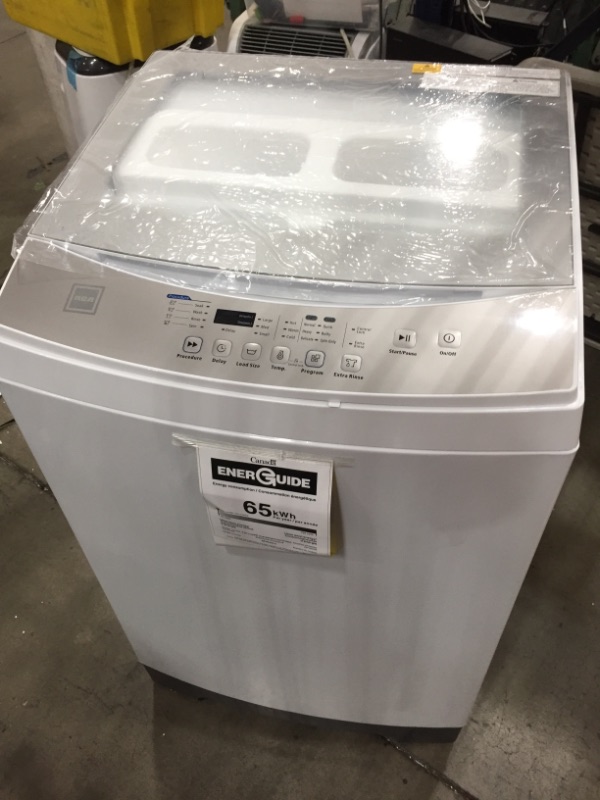 Photo 1 of 20 in 30 cu ft Portable Top Load Washing Machine in White