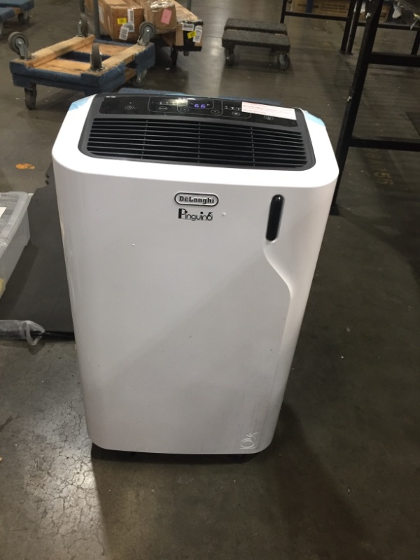 Photo 2 of DeLonghi 11500 BTU Portable Air Conditioner Dehumidifier  Fan  Quiet Mode  Includes Window Kit  Remote Control 500 sq ft Large Room Pinguino 6700 DOE White