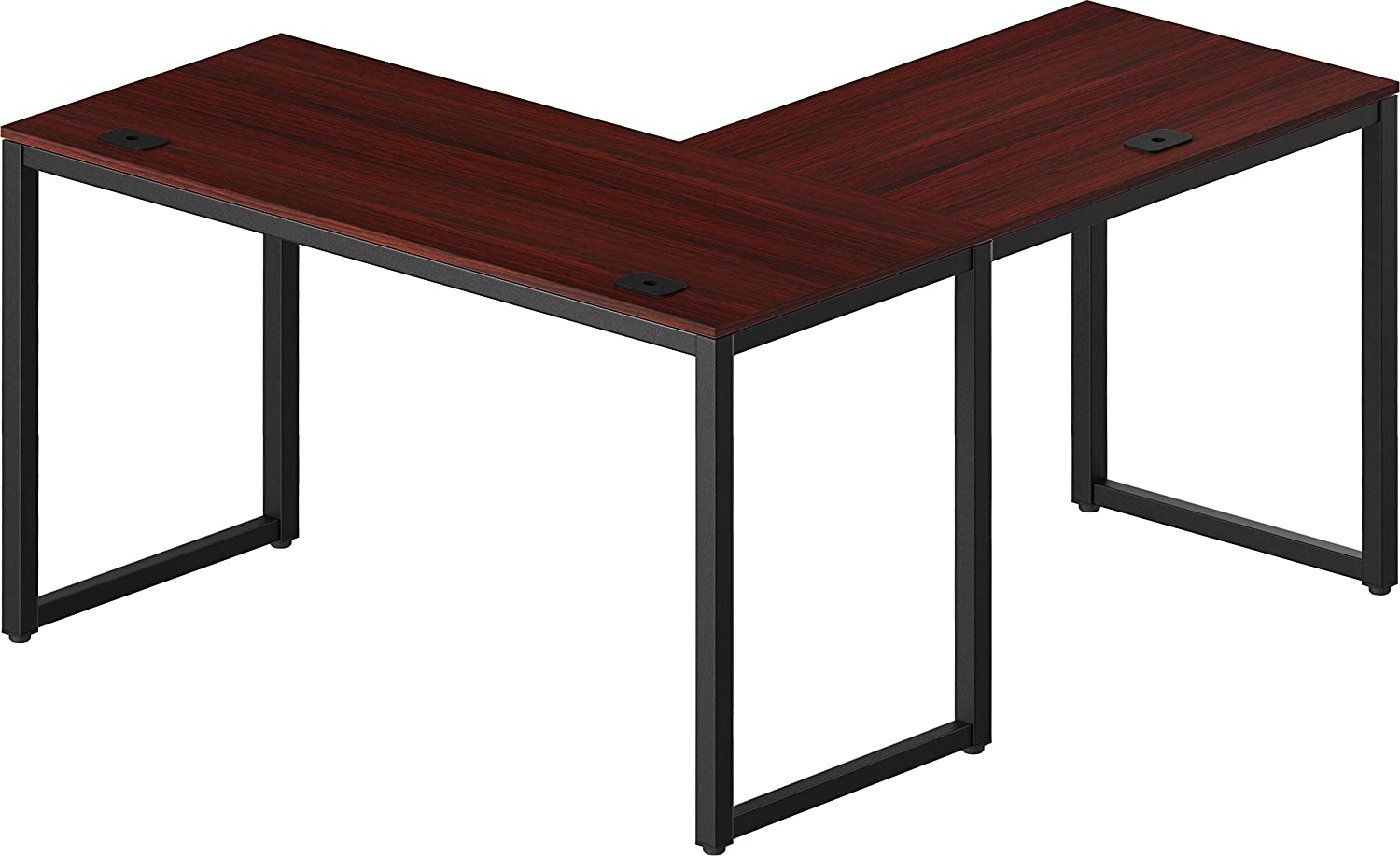 Photo 1 of SHW Home Office 55x60 Large L Shaped Corner Desk Cherry