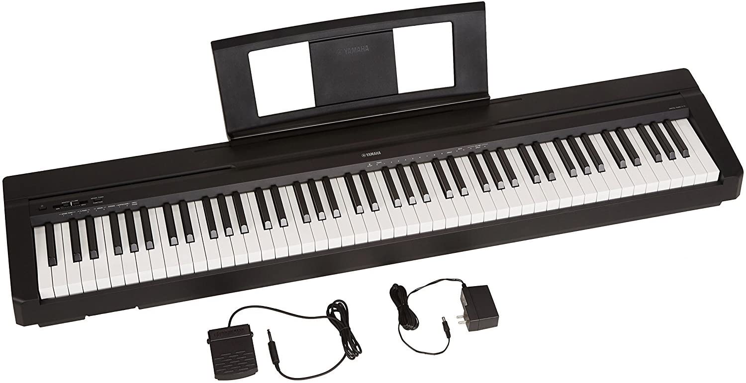 Photo 1 of YAMAHA P71 88Key Weighted Action Digital Piano with Sustain Pedal and Power Supply AmazonExclusive