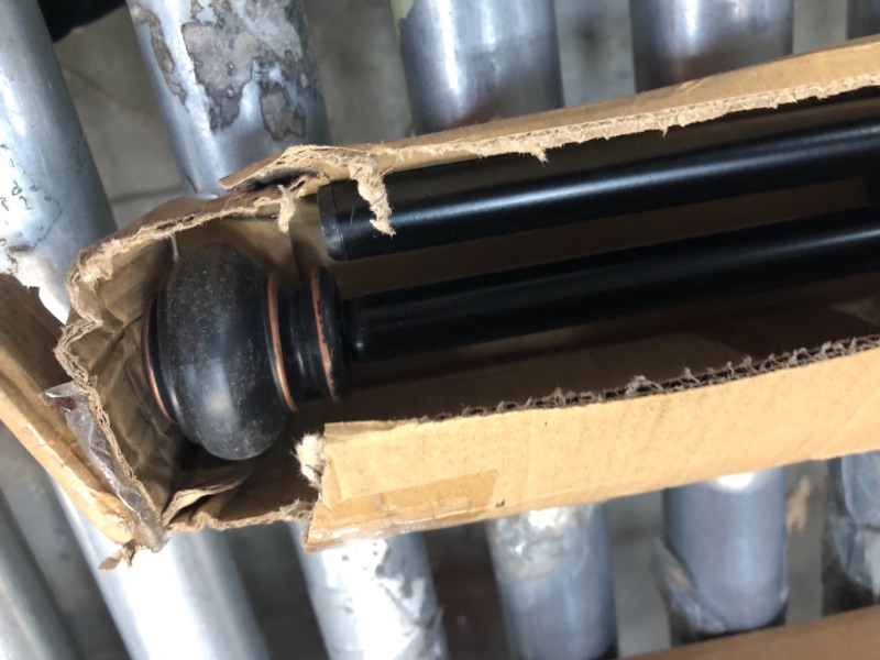 Photo 1 of 72144 INCH BLACK CURTAIN ROD