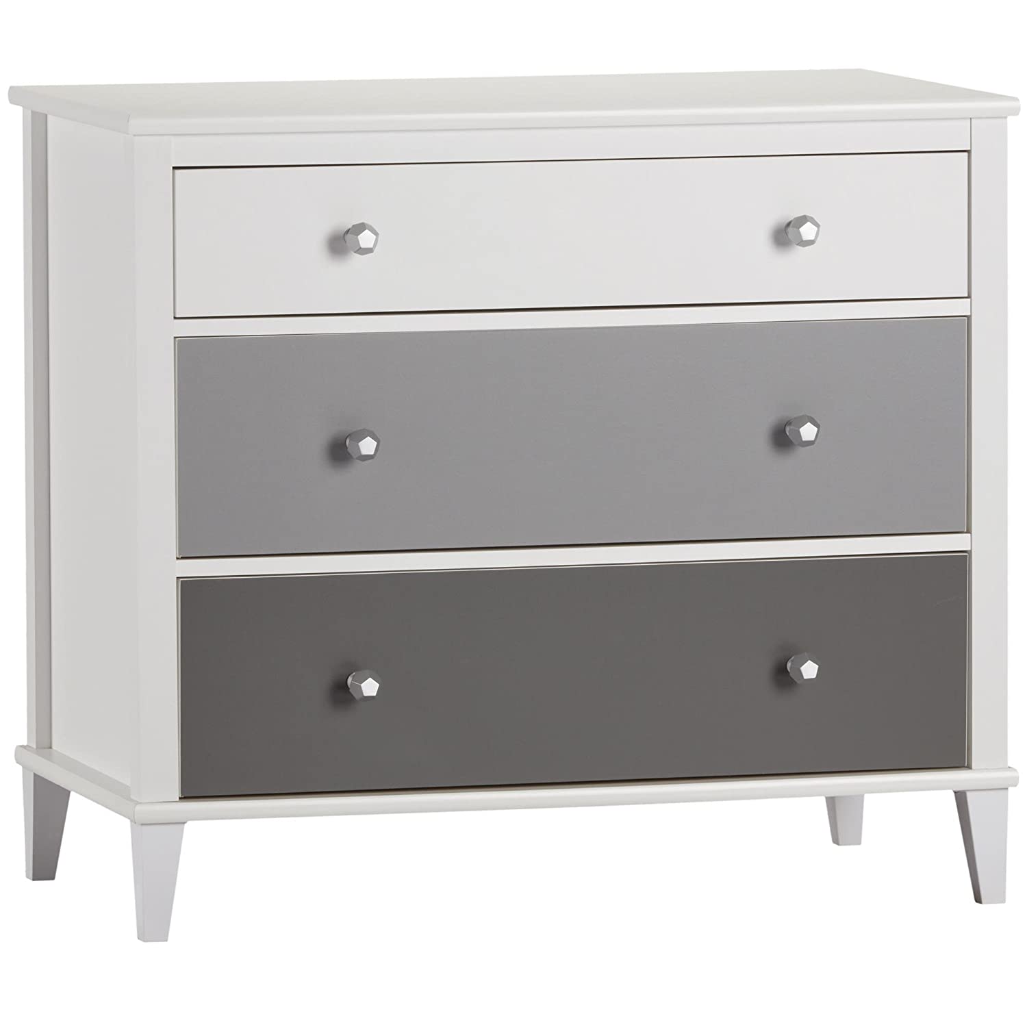 Photo 1 of Little Seeds Monarch Hill Poppy 3 Drawer Dresser WhiteGray