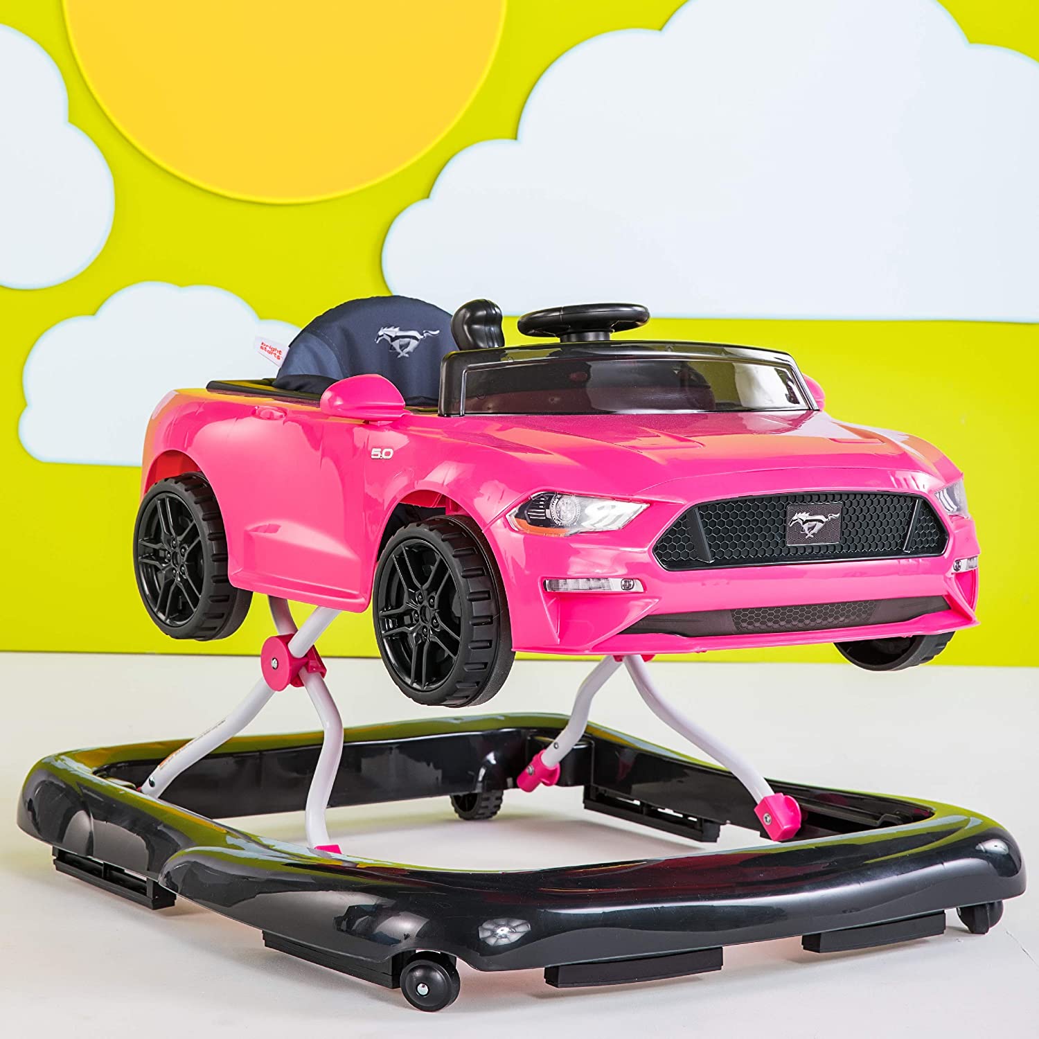 Photo 1 of Bright Starts 3 Ways To Play Walker Ford Mustang Pink 6 Months Plus