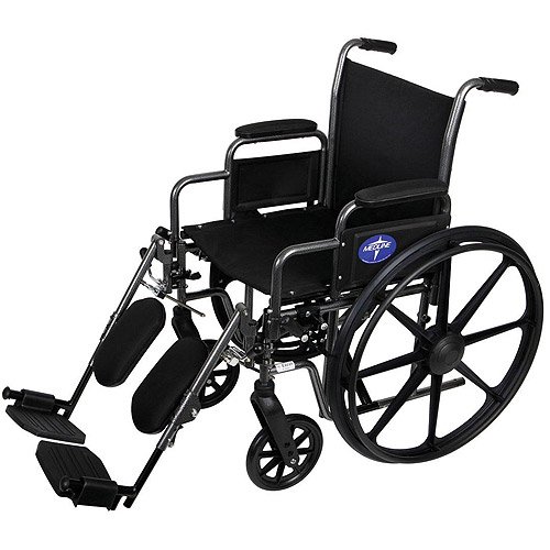 Photo 1 of Medline K1 Basic ExtraWide Wheelchairs with Elevating Legrests