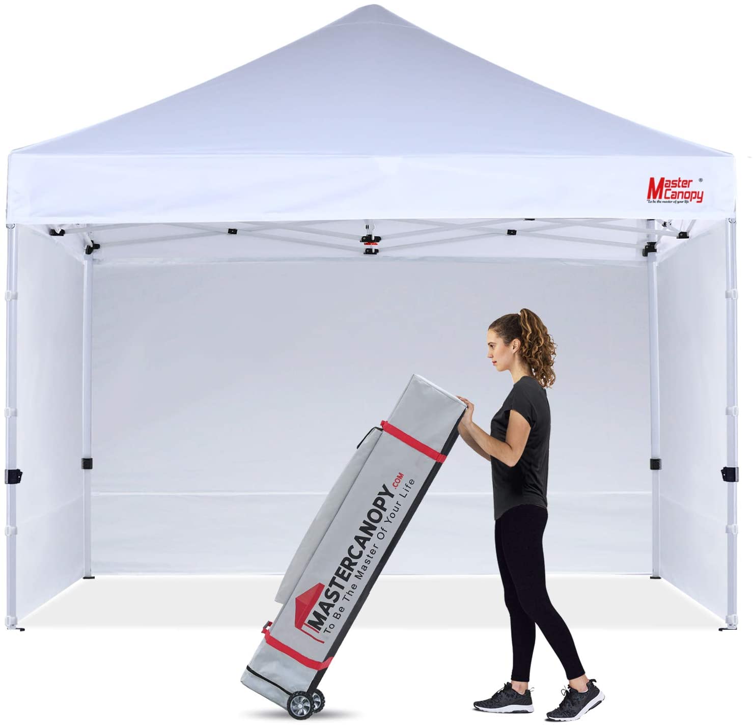 Photo 1 of MASTERCANOPY Durable Popup Canopy Tent 12x12 Heavy Duty Instant Canopy with Sidewalls White
Incomplete