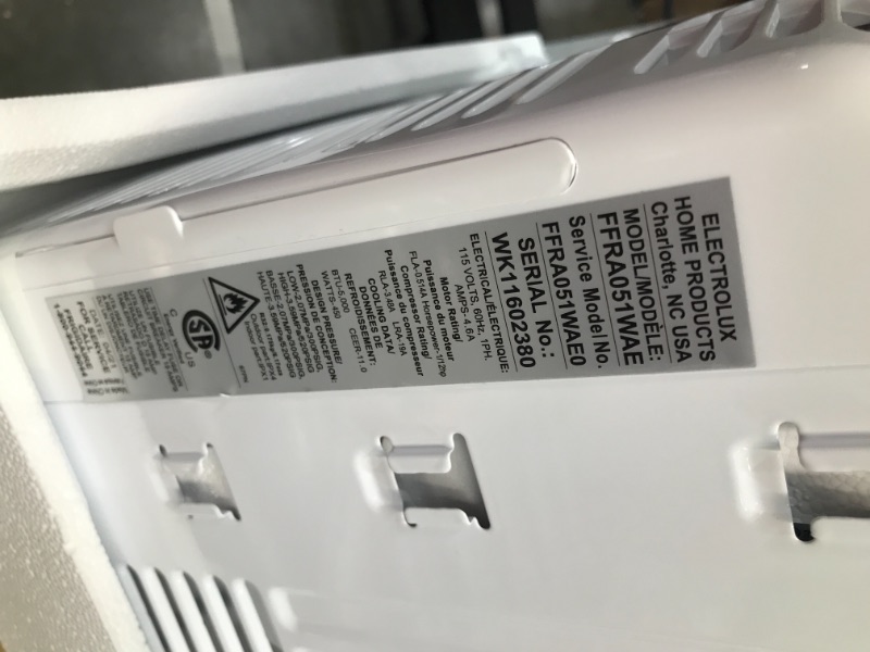 Photo 3 of Frigidaire 5000 BTU 115Volt Window Air Conditioner White FFRA051WAE