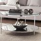 Photo 1 of Southern Enterprises Risa Coffee Table in Chrome